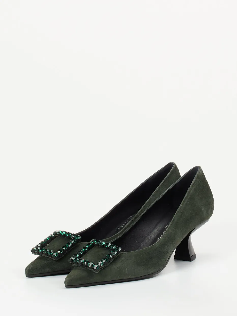 Damen Konstantin Starke – Pumps aus Veloursleder tannen