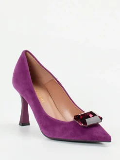 Damen Konstantin Starke – Pumps aus Veloursleder Violett