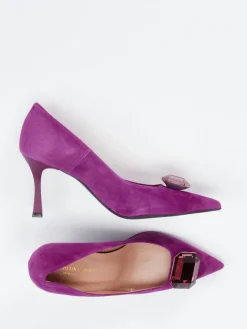 Damen Konstantin Starke – Pumps aus Veloursleder Violett