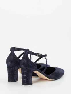 Damen Konstantin Starke – Pumps aus Metallicleder Dunkel