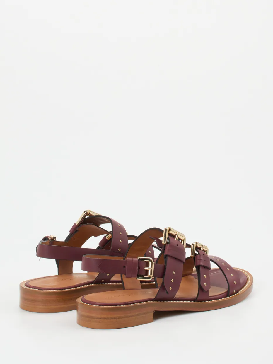 – Riemchensandale aus Kalbleder Bordeaux*Konstantin Starke Outlet