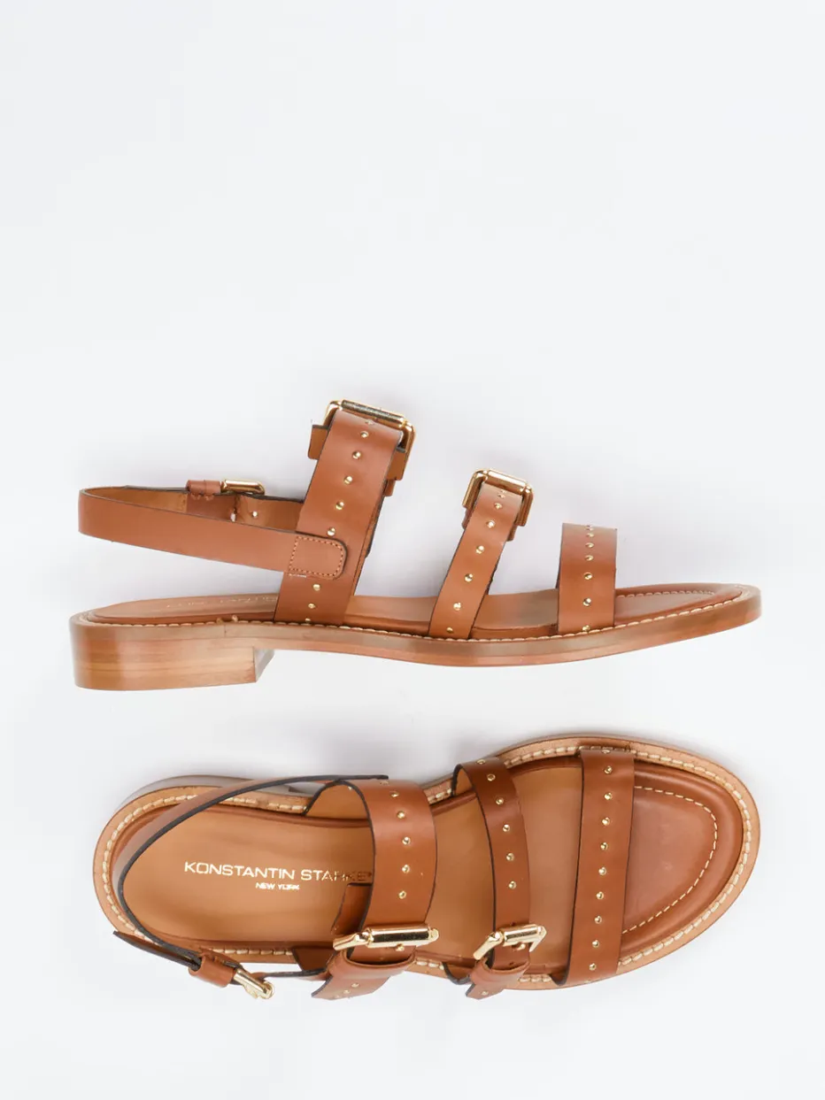 – Riemchensandale aus Kalbleder Cognac*Konstantin Starke Sale