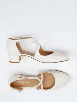 Damen Konstantin Starke – Riemchenpumps aus Lammleder creme