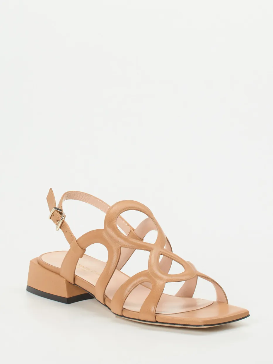 Damen Konstantin Starke – Riemchensandale aus Lammleder hell