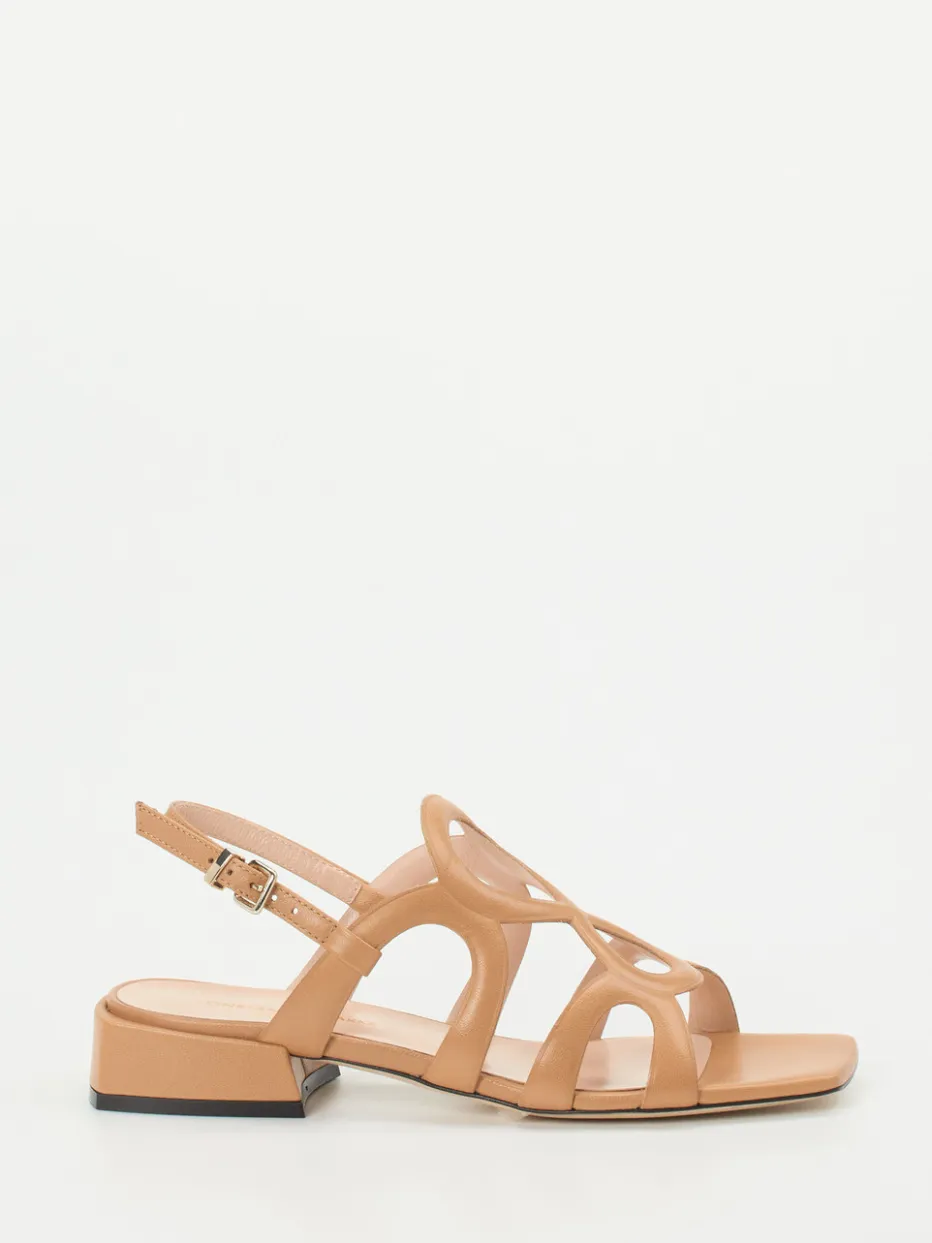 Damen Konstantin Starke – Riemchensandale aus Lammleder hell