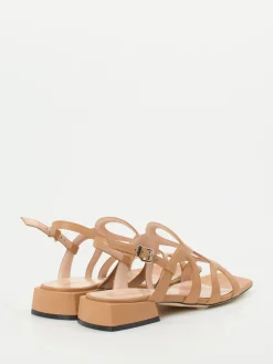 Damen Konstantin Starke – Riemchensandale aus Lammleder hell