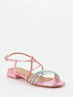 Damen Konstantin Starke – Riemchensandale aus Metallicleder