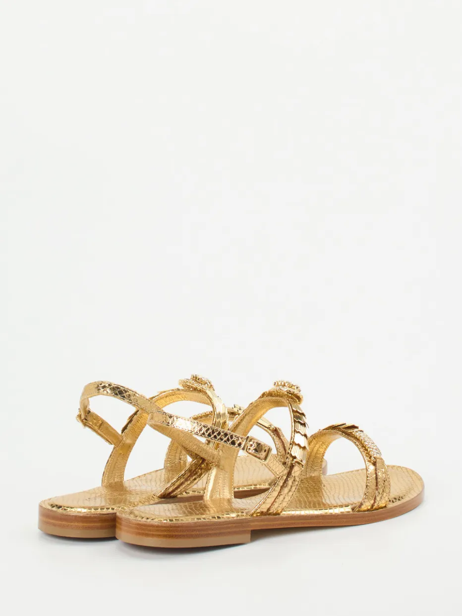 – Riemchensandalen aus Metallicleder*Konstantin Starke Hot