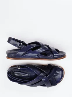 – Riemchensandalen aus Lammleder Dunkel*Konstantin Starke Discount