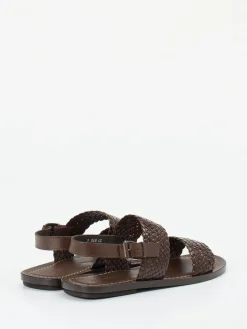 Herren Konstantin Starke – Riemchensandale aus Flechtleder dunkel