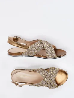 Damen Konstantin Starke – Riemchensandale aus Flechtleder