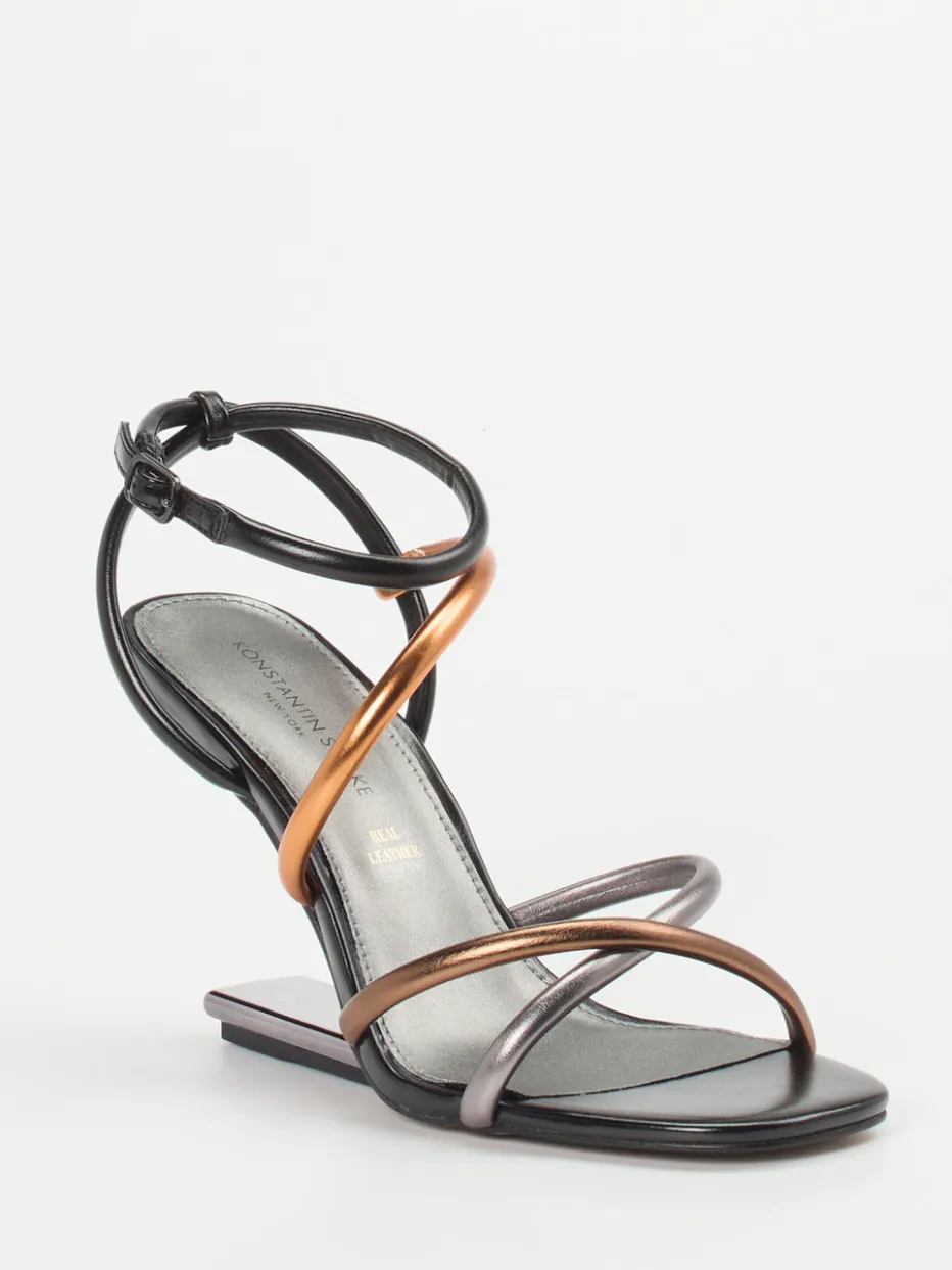 Damen Konstantin Starke – Sandaletten aus Metallicleder color