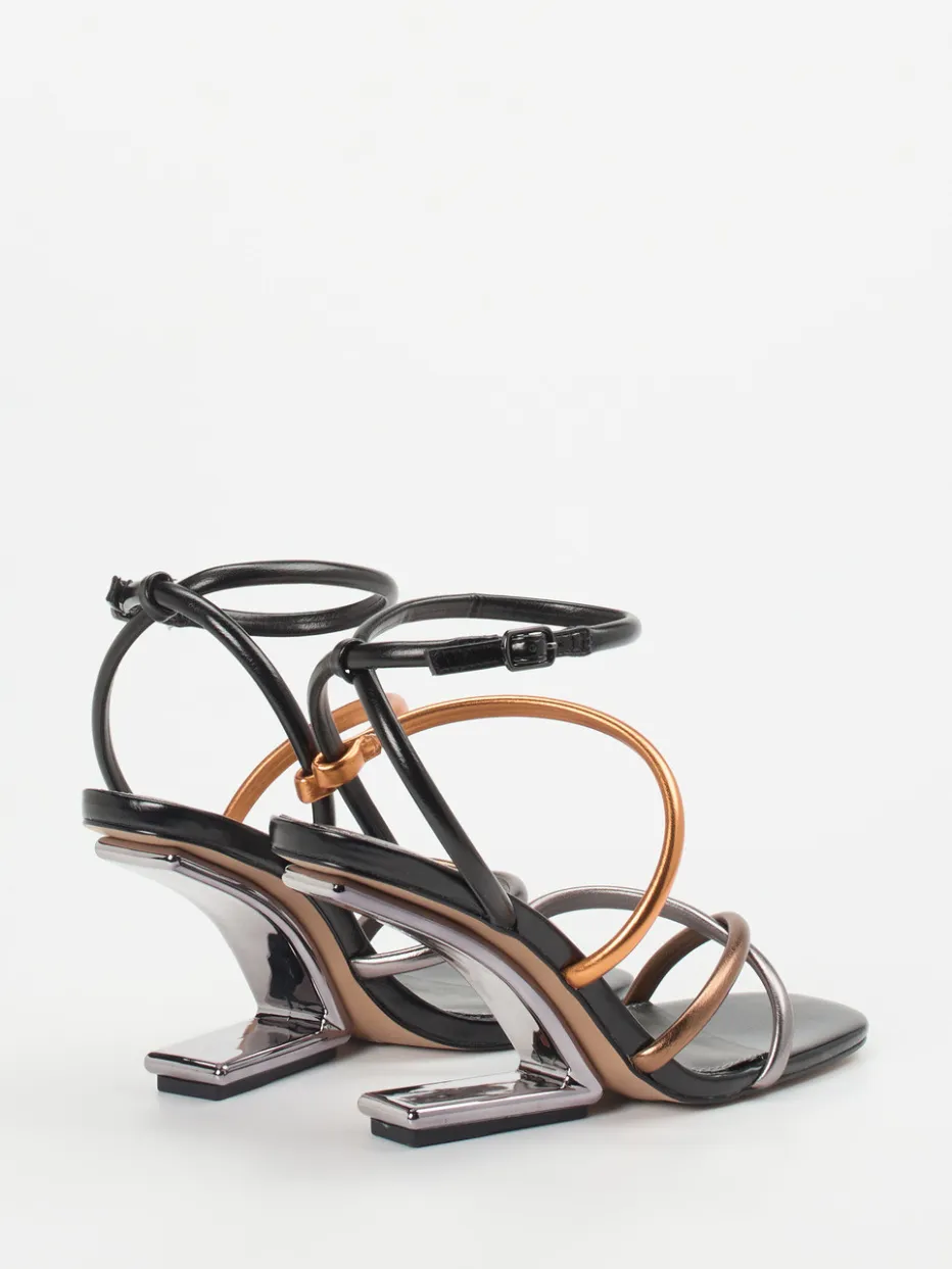 Damen Konstantin Starke – Sandaletten aus Metallicleder color