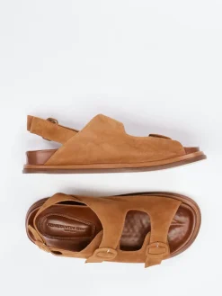 – Sandalen aus Veloursleder cognac*Konstantin Starke Hot