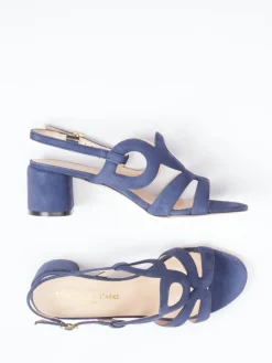 Damen Konstantin Starke – Sandalen aus Veloursleder Tinten