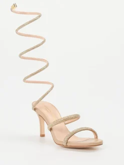 Damen Konstantin Starke – Sandaletten aus Metallicleder nude