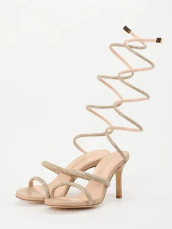 Damen Konstantin Starke – Sandaletten aus Metallicleder nude