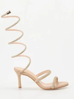 Damen Konstantin Starke – Sandaletten aus Metallicleder nude