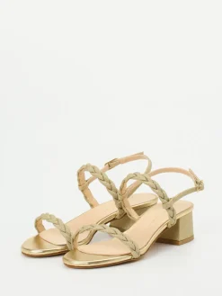 – Sandalette aus Metallicleder*Konstantin Starke New