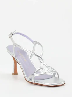 – Sandaletten aus Metallicleder*Konstantin Starke