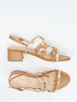 Damen Konstantin Starke – Sandalette aus Metallicleder