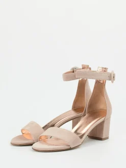 Damen Konstantin Starke – Sandalen aus Veloursleder Rosé