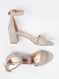 Damen Konstantin Starke – Sandalen aus Veloursleder Rosé