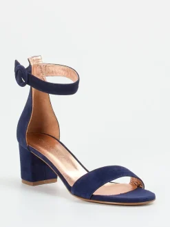 Damen Konstantin Starke – Sandalen aus Veloursleder Dunkel