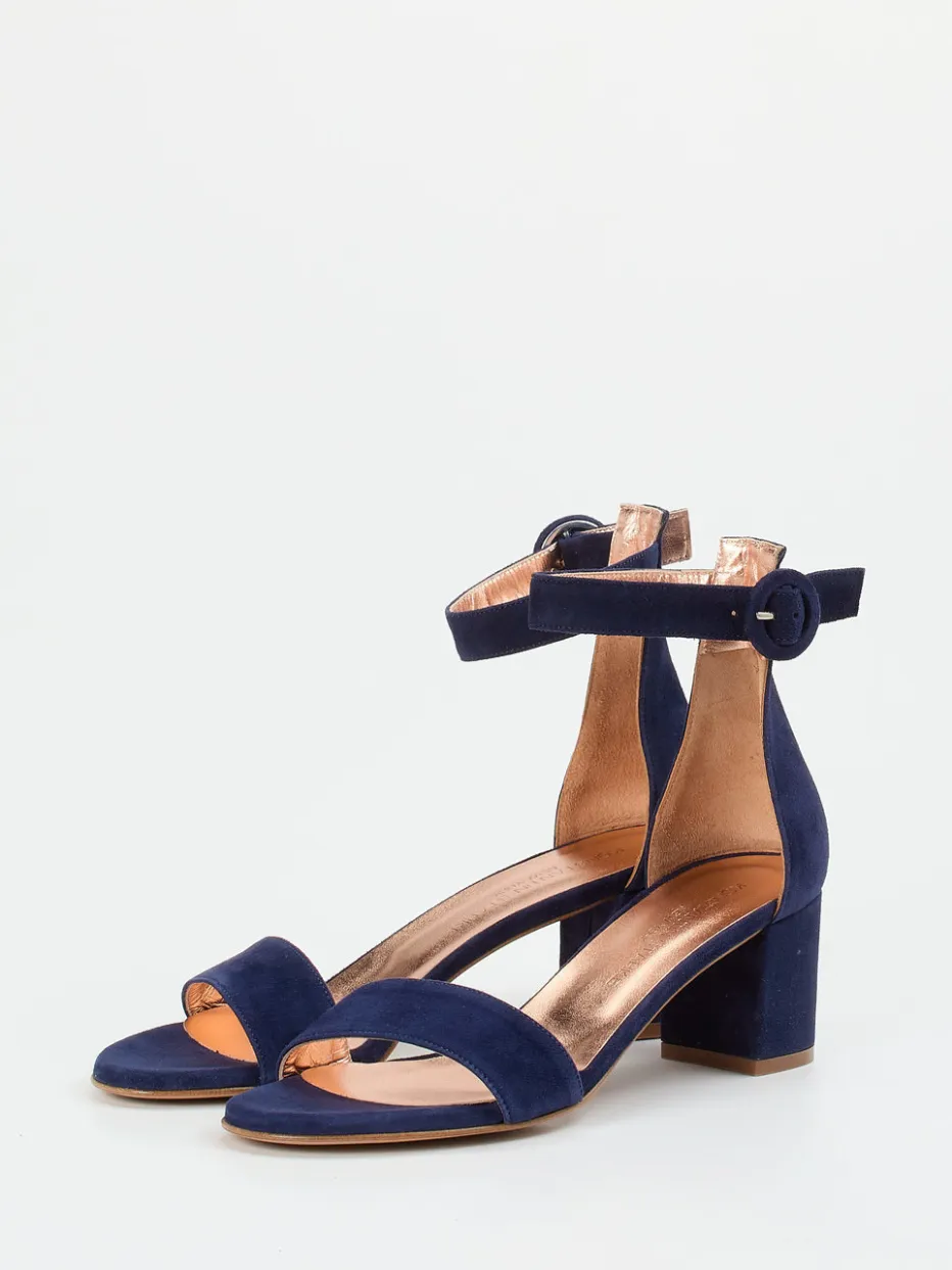 Damen Konstantin Starke – Sandalen aus Veloursleder Dunkel