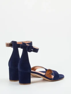 Damen Konstantin Starke – Sandalen aus Veloursleder Dunkel