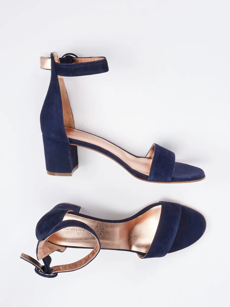 Damen Konstantin Starke – Sandalen aus Veloursleder Dunkel