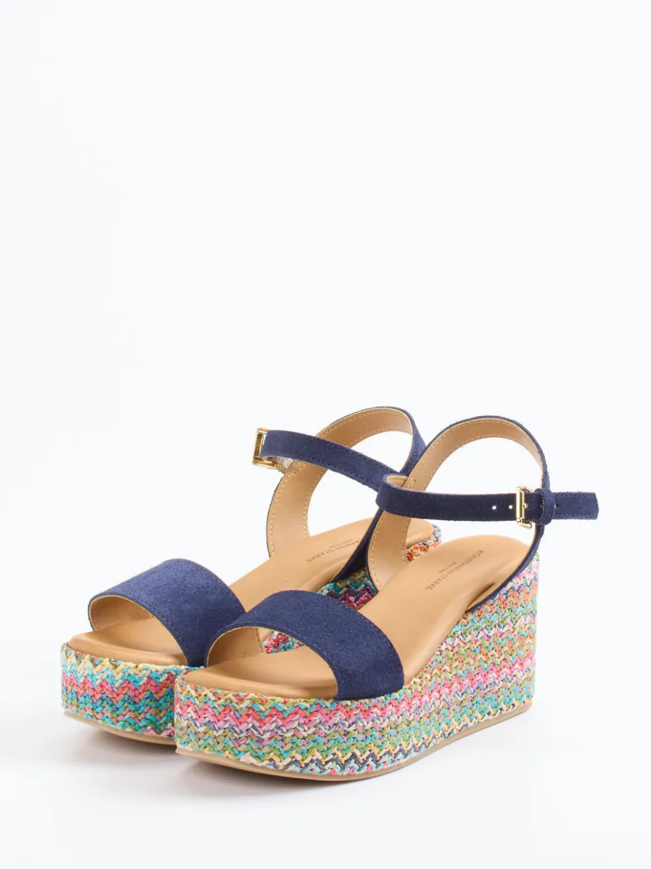 Damen Konstantin Starke – Sandalen aus Veloursleder Dunkel