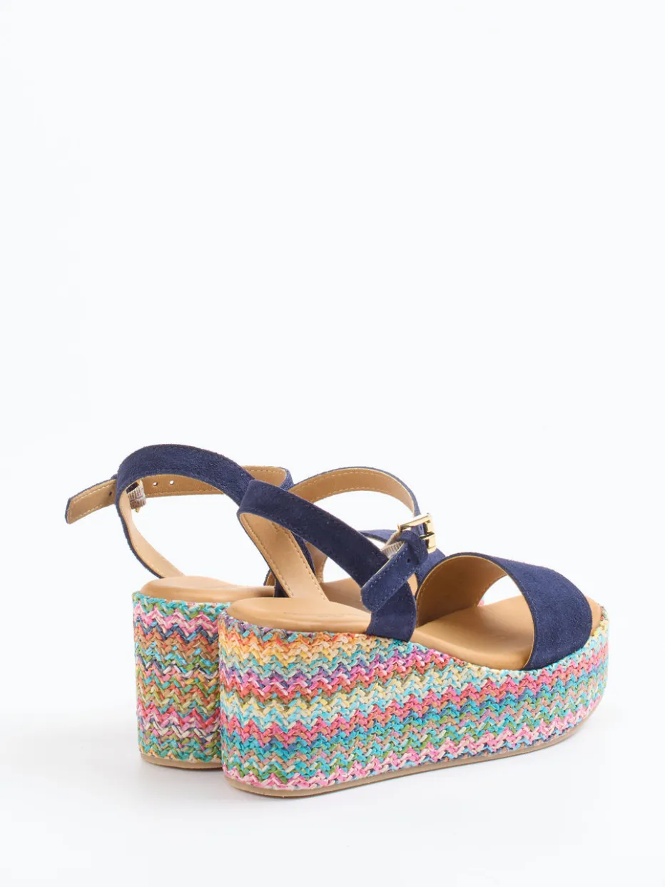 Damen Konstantin Starke – Sandalen aus Veloursleder Dunkel