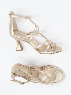 – Sandaletten aus Metallicleder farben*Konstantin Starke Sale