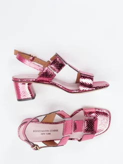 Damen Konstantin Starke – Sandalette aus Metallicleder