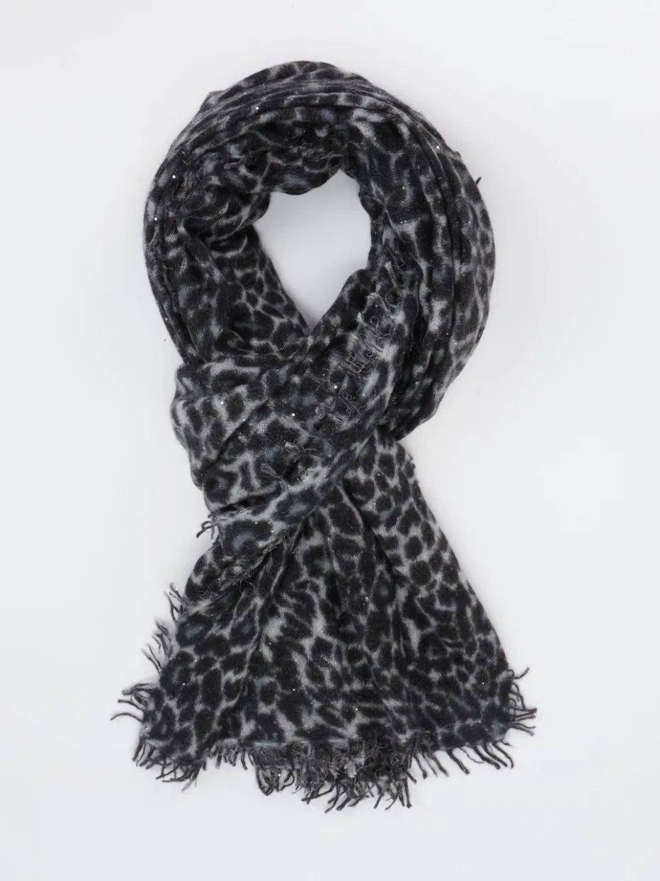 – Schal aus Kunstfaser mit Leoprint*Konstantin Starke Online