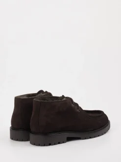 – Schnürboots aus Veloursleder Dunkel*Konstantin Starke Best