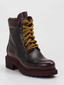 Damen Konstantin Starke – Schnürboots aus Kalbleder Bordeaux