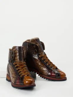 – Schnürboots aus geprägtem Leder*Konstantin Starke Hot