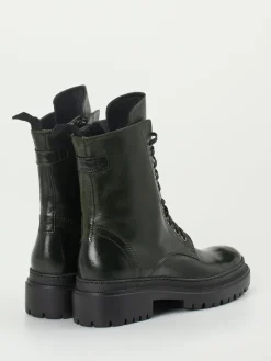 Damen Konstantin Starke – Schnürboots aus Lammleder Dunkeloliv