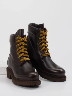 – Schnürboots aus Kalbleder Dunkel*Konstantin Starke Clearance