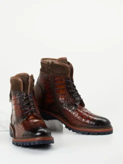 – Schnürboots aus geprägtem Leder*Konstantin Starke New