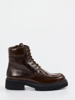 Damen Konstantin Starke – Schnürboots aus Kalbleder Dunkel