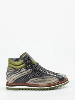 – Schnürboots aus geprägtem Leder*Konstantin Starke New