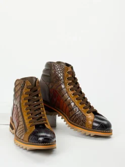 Herren Konstantin Starke – Schnürboots aus geprägtem Leder