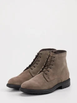 Herren Konstantin Starke – Schnürboots aus Veloursleder taupe