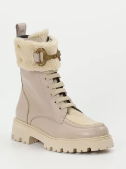 Damen Konstantin Starke – Schnürboots aus Kalbleder grau