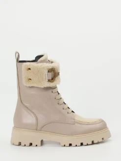 Damen Konstantin Starke – Schnürboots aus Kalbleder grau