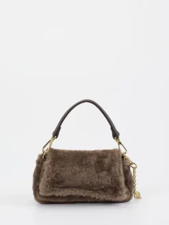 Damen Konstantin Starke – Schultertasche aus Fell in