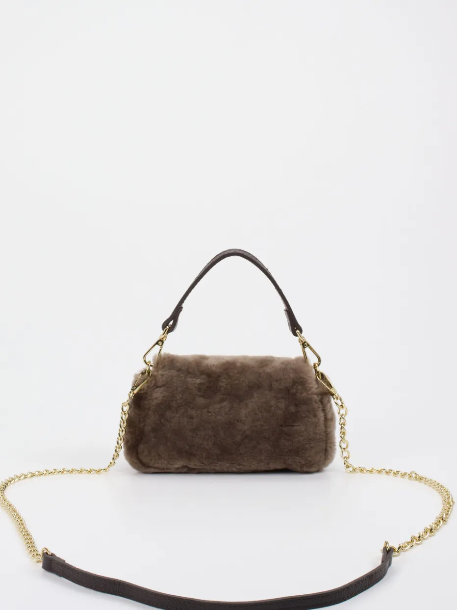 Damen Konstantin Starke – Schultertasche aus Fell in